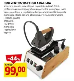 DPiù ESSEVENTI25 105 FERRO A CALDAIA offerta