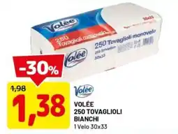 DPiù Volée 250 tovaglioli bianchi offerta