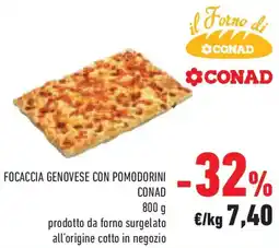 Conad Superstore Focaccia genovese con pomodorini CONAD offerta