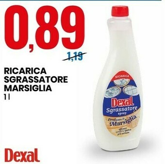 Eurospin Dexal ricarica sgrassatore marsiglia offerta