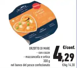 Conad Superstore Orzotto di mare con cozze, mazzancolla e ortica offerta