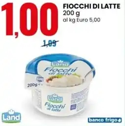 Eurospin Land fiocchi di latte offerta