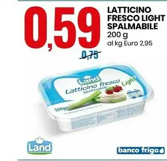 Eurospin Latticino fresco light spalmabile 200g offerta