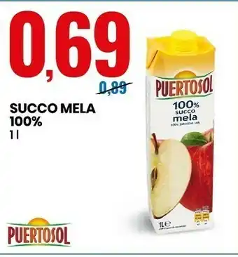 Eurospin Succo mela 100% offerta