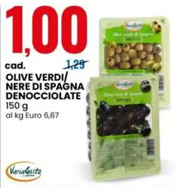 Eurospin VariaGusto Olive verdi/ nere di spagna denocciolate offerta
