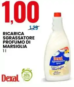 Eurospin Dexal Ricarica sgrassatore profumo di marsiglia offerta