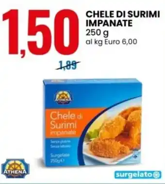 Eurospin ATHENA Chele di surimi impanate offerta