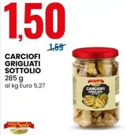 Eurospin Delizie dall Sole carciofi grigliati sottolio offerta