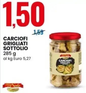Delizie dall Sole carciofi grigliati sottolio