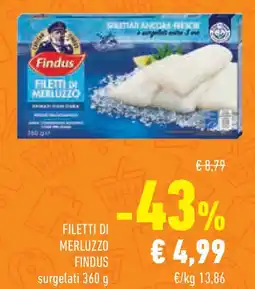 Conad Superstore Filetti di merluzzo FINDUS offerta