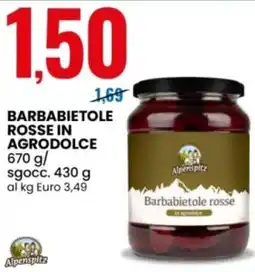 Eurospin Alperspitz Barbabietole rosse in agrodolce offerta