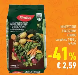 Conad Superstore Minestrone tradizione FINDUS offerta