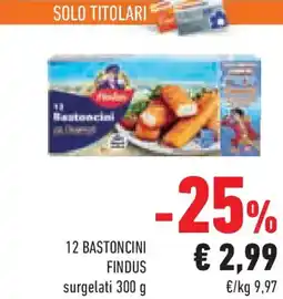 Conad Superstore 12 bastoncini FINDUS offerta