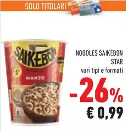 Conad Superstore Noodles saikebon STAR offerta