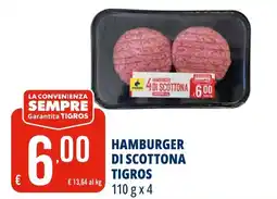 Tigros Hamburger di scottona TIGROS offerta