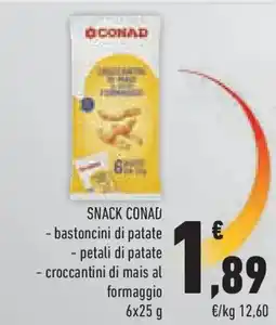 Conad Superstore SNACK CONAD bastoncini di patate offerta