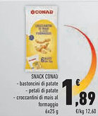 Conad Superstore SNACK CONAD bastoncini di patate offerta