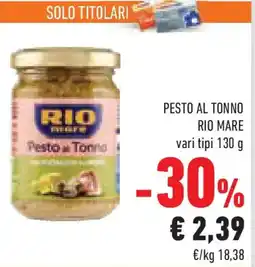 Conad Superstore Pesto al tonno RIO MARE offerta