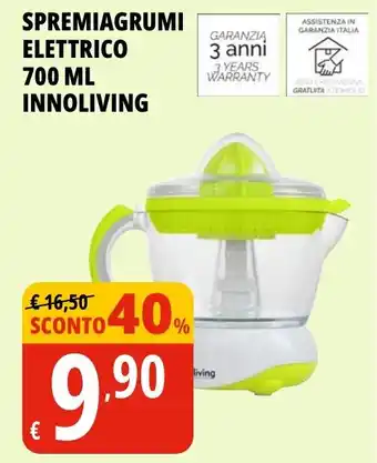 Tigros Spremiagrumi elettrico INNOLIVING offerta