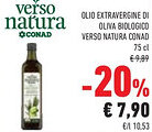 Conad Superstore Olio extravergine di oliva biologico VERSO NATURA CONAD offerta