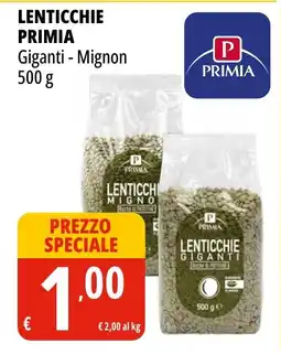Tigros Lenticchie PRIMIA offerta