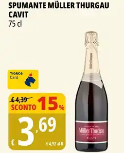 Tigros Spumante müller thurgau CAVIT offerta