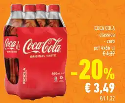 Conad Superstore COCA COLA classica e zero offerta