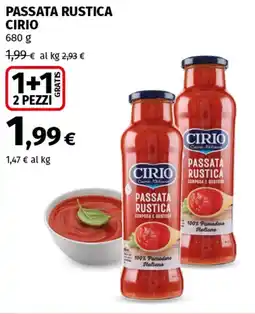 Ipercoop Passata rustica CIRIO offerta
