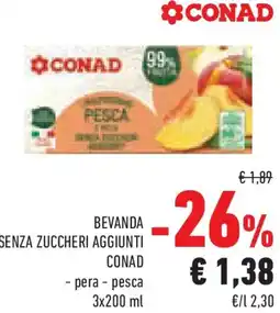 Conad Superstore Bevanda senza zuccheri aggiunti CONAD offerta