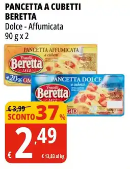 Tigros Pancetta a cubetti BERETTA offerta