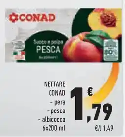 Conad Superstore Nettare conad pera, pesca e albicocca offerta