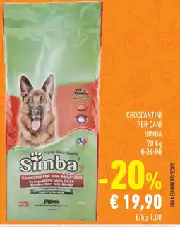 Conad Superstore Croccantini per cani SIMBA offerta