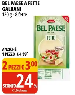 Tigros Bel paese a fette GALBANI offerta