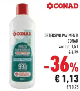 Conad Superstore Detersivo pavimenti CONAD offerta