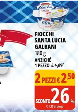 Tigros Fiocchi santa lucia GALBANI offerta