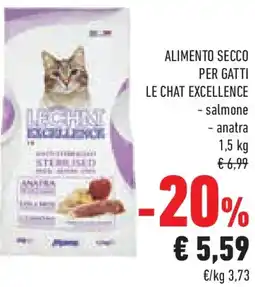 Conad Superstore Alimento secco per gatti LE CHAT EXCELLENCE offerta