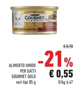 Conad Superstore Alimento umido per gatti GOURMET GOLD offerta