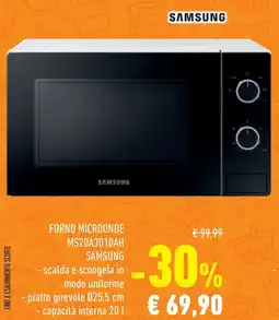 Conad Superstore FORNO MICROONDE MS20A3010AH SAMSUNG offerta