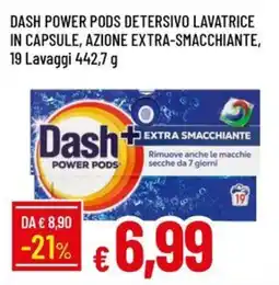Galassia Dash power pods detersivo lavatrice in capsule, azione extra-smacchiante offerta