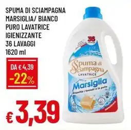 Galassia Spuma di sciampagna marsiglia/ bianco puro lavatrice igienizzante offerta