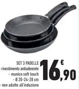 Conad Superstore Set 3 padelle offerta