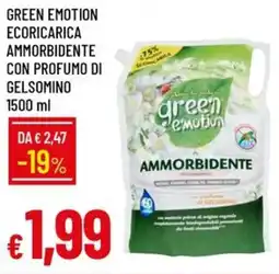 Galassia Green emotion ecoricarica ammorbidente con profumo di gelsomino offerta