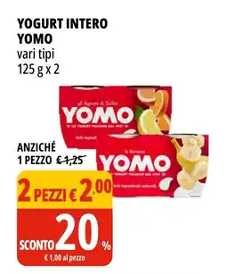 Tigros Yogurt intero YOMO offerta