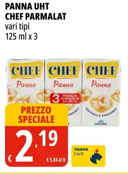Tigros Panna uht CHEF PARMALAT offerta