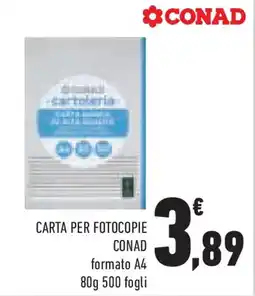 Conad Superstore Carta per fotocopie conad formato A4 offerta