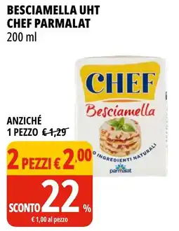 Tigros Besciamella uht chef PARMALAT offerta