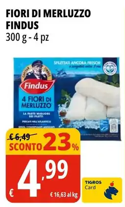 Tigros Fiori di merluzzo FINDUS offerta