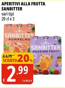 Tigros Aperitivi alla frutta SANBITTER offerta