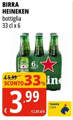 Tigros Birra HEINEKEN offerta