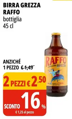 Tigros Birra grezza RAFFO offerta
